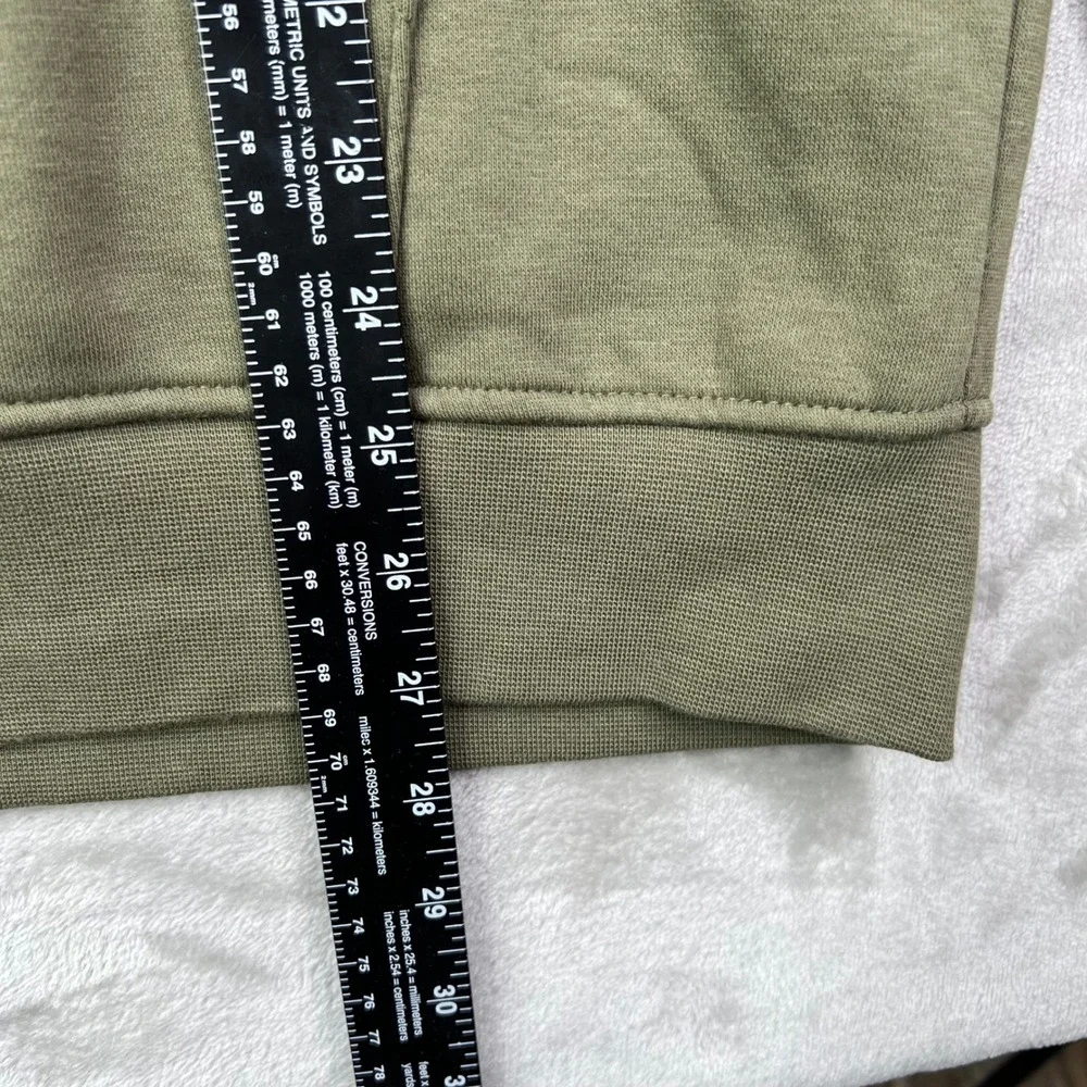 Jordan Brooklyn Fleece Full Zip Hoodie Mens XL Green Solid Hooded Sweatshirt New